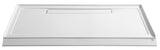 Plateau Series 60 in. L x 36 in. W Barrier Free Shower Base in White