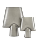 Wallah Nickel Vase Set of 2