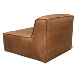 Maison Blayne Armless Chair in Charme Mocha Leather
