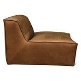 Maison Blayne Armless Chair in Charme Mocha Leather