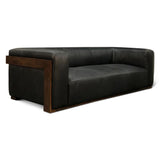 Maison Harper Sofa in Charme Black Leather