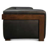 Maison Harper Sofa in Charme Black Leather