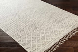 Valyermo Beige Hand Woven Cotton Rug - Clearance