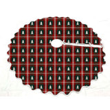 Printed Scalloped Christmas Tree Skirt