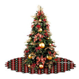Printed Scalloped Christmas Tree Skirt