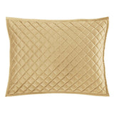 Velvet Quilted Pillow Sham Set, King