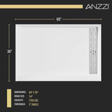 Stellar Series 76 in. x 57-60 in. Frameless Sliding Glass Shower Door with Shower Base Stellar Series - Multiple Finishes