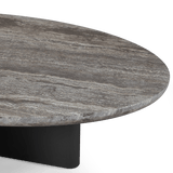 VICTORIA ALUMINUM Oval Stone Coffee Table