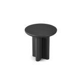 VICTORIA ALUMINUM Round Slatted Side Table