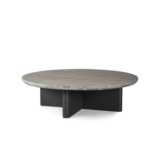 VICTORIA ALUMINUM Round Stone Coffee Table