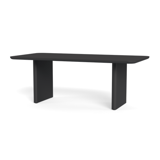 VICTORIA ALUMINUM Slatted Dining Table 81"