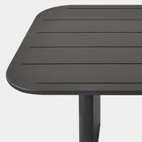 VICTORIA ALUMINUM Slatted Dining Table 81"