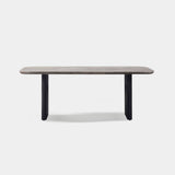 VICTORIA ALUMINUM Stone Dining Table 81"