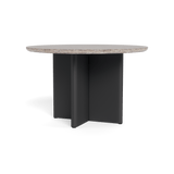 VICTORIA ALUMINUM Stone Round Dining Table 48"