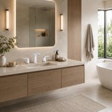 Pendant Series 8 in. Widespread 2-Handle Low-Arc Bathroom Faucet in Polished Chrome