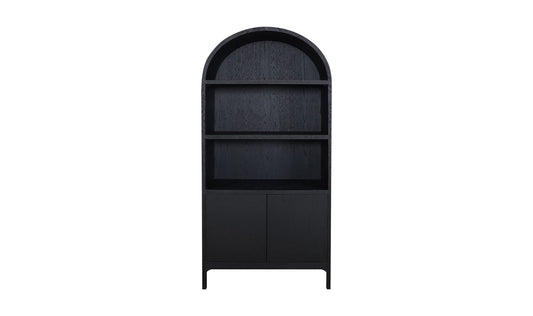 Wilde Display Cabinet Black Oak