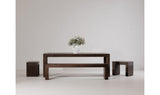 Evander Dining Bench Rustic Brown
