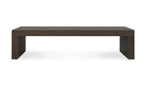 Evander Dining Bench Rustic Brown