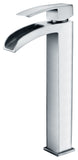 ANZZI Key Series Elegant Vessel Sink Faucet (8.82" H), Single Hole, ADA & WaterSense Certified, Rhino Alloy Solid Brass, Various Finishes