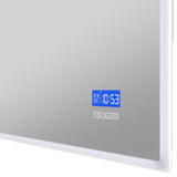 ANZZI Rectangular LED Mirror (24x31 or 27x39 in.), Copper-Free, Adjustable CCT, Defogger, with Bluetooth & Magnifying Variants