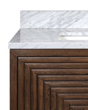 Morombe 36" Cocoa Marble Vanity with Rectangular Undermount Sink