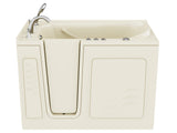 ANZZI Coupe Series 30" x 52" Therapeutic Walk-In Tub with Dual Hydrotherapy (Air & Water), Fast Drain, Inline Heater, Chromatherapy, Aromatherapy, and Quick Fill Faucet, Biscuit