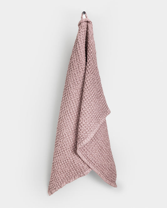 Waffle Kitchen Towel in Woodrose
