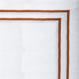 Terracotta Double Line Embroidery Napkins