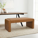 Kaia 47" Modern Waterfall Bench
