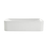 Aria Series 22 in. Ceramic Rectangular Vessel Bathroom Sink Basin in White