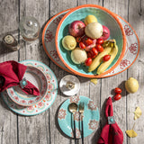 Western Motif Melamine Serving Bowls, Set of 12