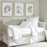 400TC Double Embroidery Sateen Solid Cotton Day Bed Set