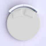 400TC Sateen Solid Cotton Round Fitted Sheet