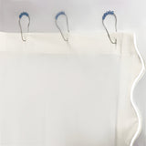 Scallop Embroidery Shower Cotton Curtain