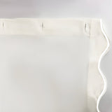 Scallop Embroidery Shower Cotton Curtain