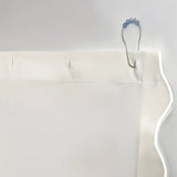 Scallop Embroidery Shower Cotton Curtain