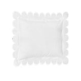 Allena 400TC Cotton Scallop Embroidery Sateen Microcheck Euro Sham