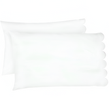 Allena 400TC Cotton Scallop Embroidery Sateen Solid Pillowcases (Set Of 2)