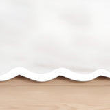 400TC Applique Scalloped Cotton Scallop Embroidery Tailored Bed Skirt