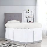 400TC Cotton Border Frame Tailored Dorm Bed Skirt