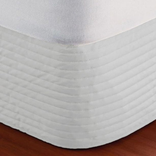 400TC Cotton Horizontal Quilted Tailored Bed skirt