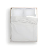 400TC Cotton Luxurious Single Embroidery Sateen Solid Duvet Cover Set