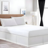 400TC Cotton Sateen Classic Embroidery Tailored Bed Skirt
