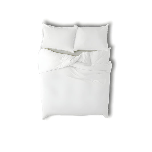 400TC Cotton Sateen Solid Fringe Duvet Cover Set