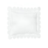 Allena 400TC Cotton Scallop Embroidery Sateen Solid Euro Sham