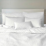 Melange Bamboo Cotton Quilted Coverlet - Snow