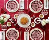 Beige Embroidery Napkins - Line Design