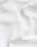 White wide medium weight linen fabric