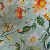 Floral Linen Tablecloth