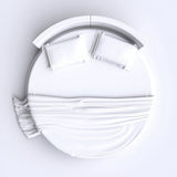 400TC Luxurious Single Embroidery Sateen Solid Cotton Round Duvet Cover Set